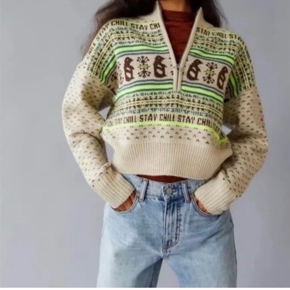 BDG Jesse Half Zip Sweater